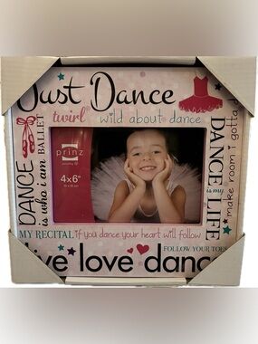 Prinz Just Dance Pink Decorative Photo Frame - 4x6